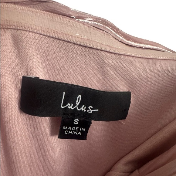 Lulus strapless tiered maxi dress in mauve B285 - Picture 6 of 6